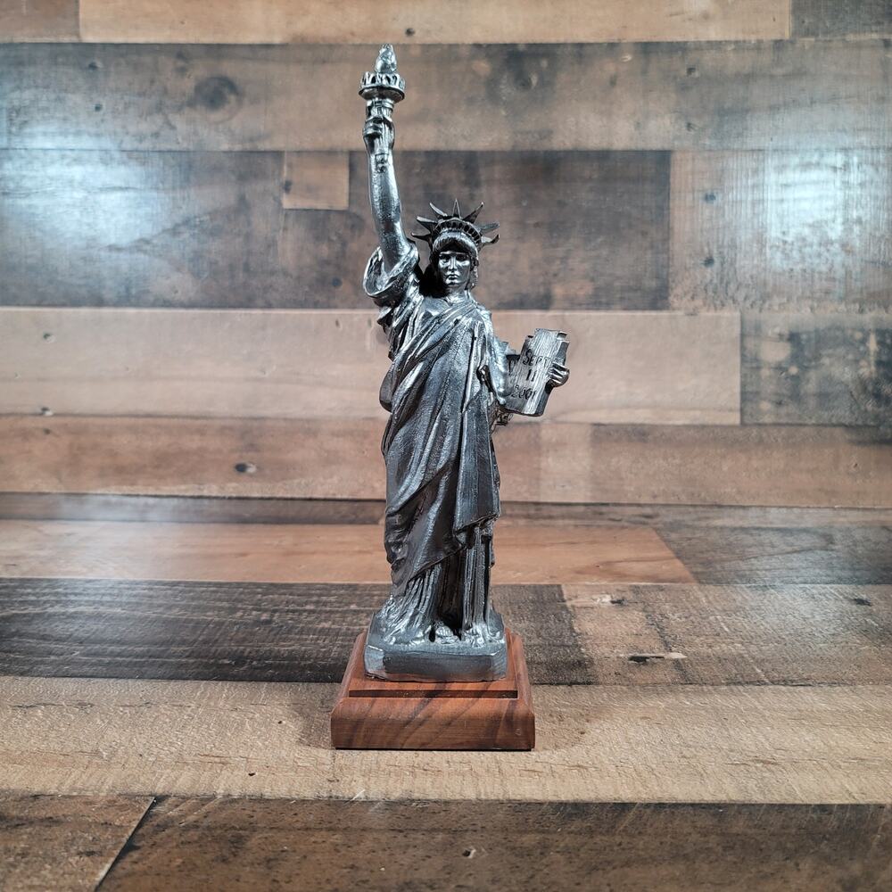 Statue of Liberty Fine Pewter  September 11 Tribute 11" Tall By M. Ricker